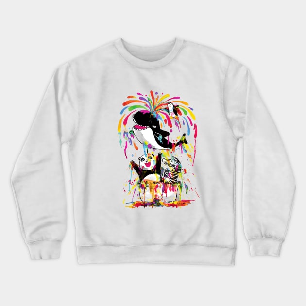 Whale of a Bath Time! Crewneck Sweatshirt by ivejustquitsmoking